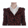 Abito floreale multicolor nero - L