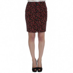 Abito floreale multicolor nero - L