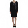 Completo abito tubino elasticizzato nero e maglione - IT52 - XL