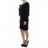Completo abito tubino elasticizzato nero e maglione - IT44-L