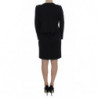 Completo abito tubino elasticizzato nero e maglione - IT44-L