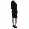 Completo abito tubino elasticizzato nero e maglione - IT44-L