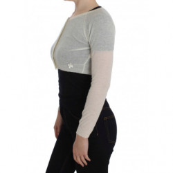Cardigan maglione in misto lana bianca - IT46 - L