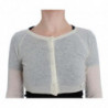 Cardigan maglione in misto lana bianca - IT46 - L