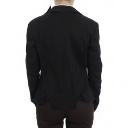 Giacca blazer monopetto elasticizzata nera - IT46-XL
