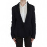 Giacca blazer monopetto elasticizzata nera - IT44-L