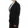 Giacca blazer monopetto elasticizzata nera - IT44-L