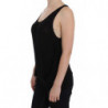 Camicetta senza maniche elasticizzata nera - IT46 - L