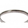 Bracciale rigido in argento 925 rodiato grigio - S