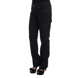 Jeans stretch dal taglio dritto in cotone blu - W26
