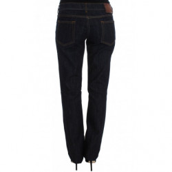 Jeans stretch dal taglio dritto in cotone blu - W26