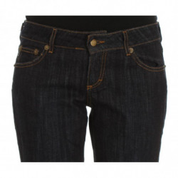 Jeans stretch dal taglio dritto in cotone blu - W26