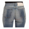 Jeans bootcut slim fit in cotone lavato blu - W26