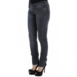 Jeans slim fit in misto cotone lavaggio blu - W25