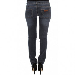 Jeans slim fit in misto cotone lavaggio blu - W25