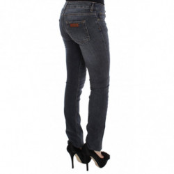 Jeans slim fit in misto cotone lavaggio blu - W25
