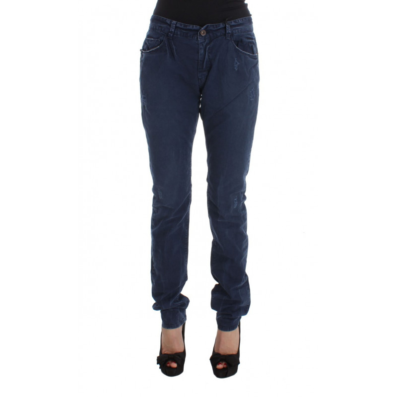 Jeans in denim di misto cotone blu - W34