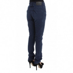 Jeans in denim di misto cotone blu - W34