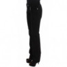 Jeans bootcut slim fit in cotone nero - W26