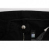 Jeans bootcut slim fit in cotone nero - W25
