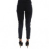Jeans cropped slim fit in cotone nero - W26