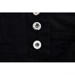 Jeans cropped slim fit in cotone nero - W26