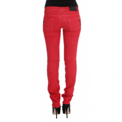 Jeans super slim fit in misto cotone rosso - W27