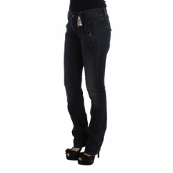 Jeans slim fit in cotone lavato blu - IT40-S