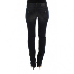 Jeans slim fit in cotone lavato blu - IT40-S