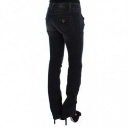 Jeans slim fit in cotone lavato blu - IT40-S