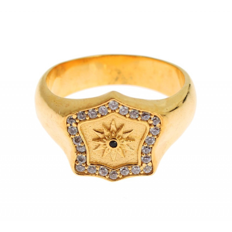 Anello in argento sterling 925 placcato oro - EU63 - US11