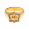 Anello in argento sterling 925 placcato oro - EU63 - US11