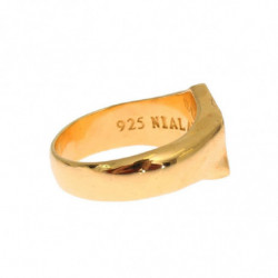 Anello in argento sterling 925 placcato oro - EU63 - US11