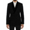 Giacca blazer slim Ricamo floreale nera - IT46 - S