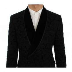 Giacca blazer slim Ricamo floreale nera - IT46 - S