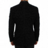 Giacca blazer slim Ricamo floreale nera - IT46 - S