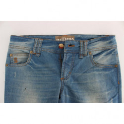 Jeans slim fit in misto cotone lavaggio blu - W29