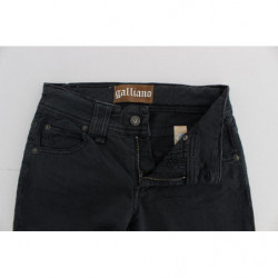 Jeans bootcut slim fit in misto cotone lavato blu - W25