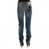 Jeans bootcut slim fit in misto cotone lavato blu - W26