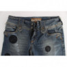 Jeans bootcut slim fit in misto cotone lavato blu - W26