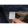 Jeans bootcut slim fit in misto cotone lavato blu - W26