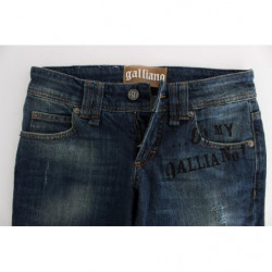 Jeans slim fit in misto cotone lavaggio blu - W26
