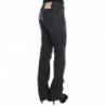 Jeans bootcut slim fit in misto cotone lavato blu - W25