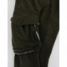 Pantaloni cargo larghi in misto lana verde - IT40-S
