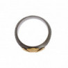 Anello in argento sterling 925 con stemma dorato - EU60 - US10