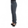Jeans slim fit a vita alta in misto cotone blu - W26