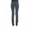 Jeans slim fit a vita alta in misto cotone blu - W26