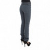 Jeans slim fit a vita alta in misto cotone blu - W26
