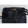 Jeans slim fit a vita alta in misto cotone blu - W26
