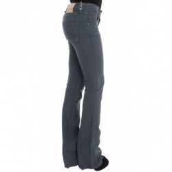 Jeans bootcut slim fit in misto cotone blu - W26